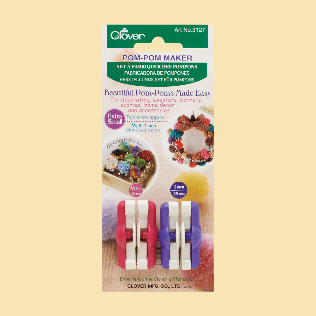 Clover Pompom Makers - Extra Small (3127) - 20mm & 25mm