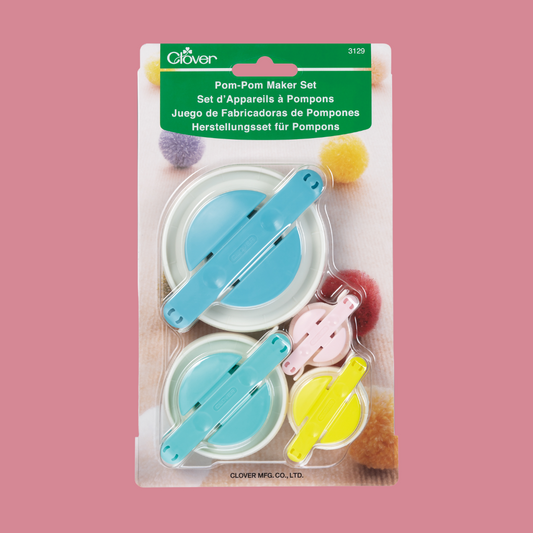 Clover Pompom Makers - Set of 4 (3129) - 35mm, 45mm, 65mm, 85mm