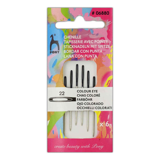 Pony Sewing Needles: Chenille 22